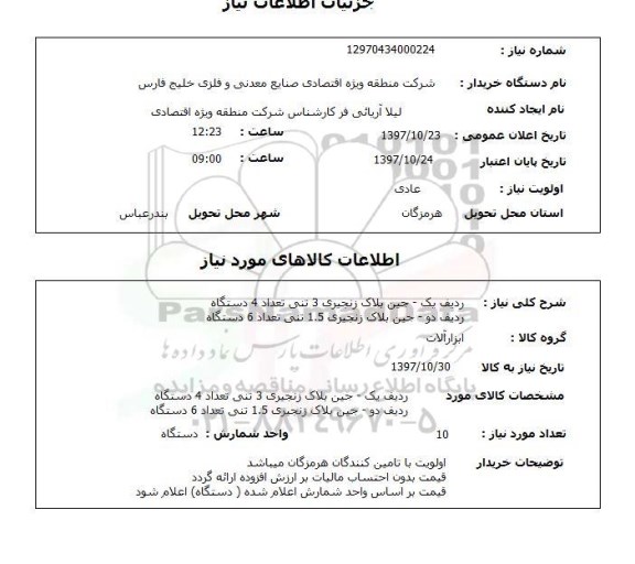 استعلام, استعلام جین پلاک زنجیری