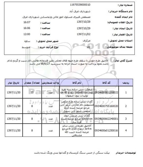 استعلام, آلاچیق 