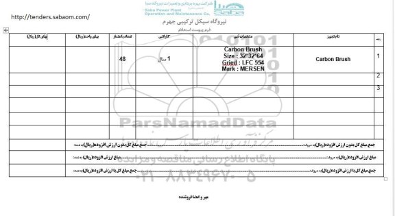 استعلام, استعلام carbon brush