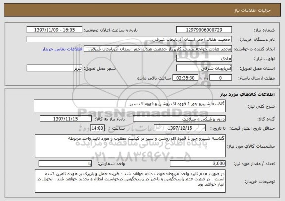 استعلام گلاسه شیبرو جور 1 قهوه ای روشن و قهوه ای سیر
