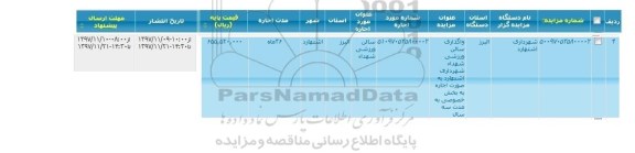 مزایده ,مزایده سالن ورزشی شهدا