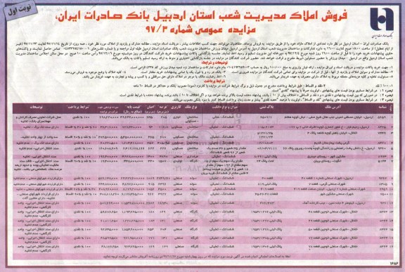 مزایده ،مزایده فروش املاک مازاد کاربری مسکونی و تجاری نوبت اول