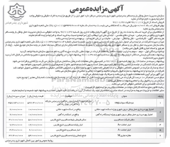 مزایده , مزایده اجاره دو جایگاه سوخت CNG...