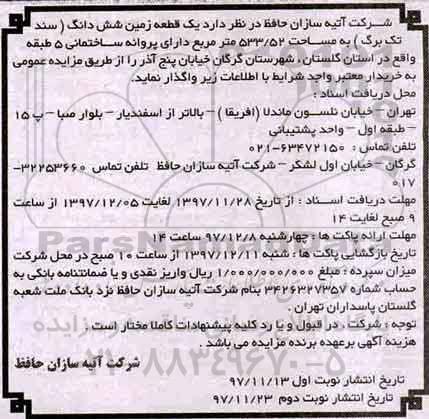 مزایده , مزایده یک قطعه زمین شش دانگ