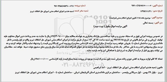 مزایده فروش تعداد 62 قلم لوازم مربوط به کفش دوزی زنانه