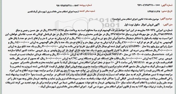 مزایده فروش باسکول 