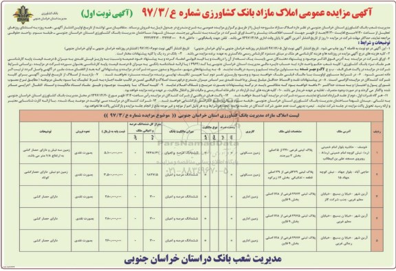 مزایده،مزایده فروش املاک مازاد کاربری زمین مسکونی و اداری