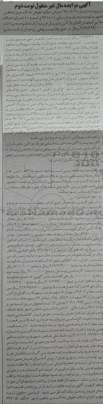 مزایده,مزایده پلاک ثبتی 406.10496  بخش 16 نوبت دوم