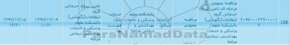 مناقصه  تامین نیروی انسانی
