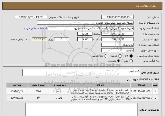 استعلام کیت اپیوم 