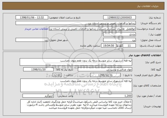 استعلام لپه فله آذرشهری سایز متوسط درجه یک بدون طعم وبوی نامناسب 