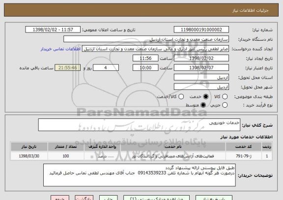 استعلام خدمات خودرویی