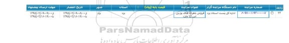 مزایده, مزایده فروش باطری های و پی اس 12 ولت