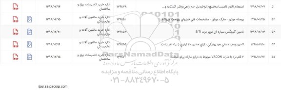استعلام, استعلام اقلام تاسیسات فلنج، زانو، تبدیل، سه راهی، واشر، گسکت و...