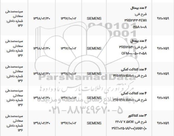 استعلام استعلام بیمتال و ...