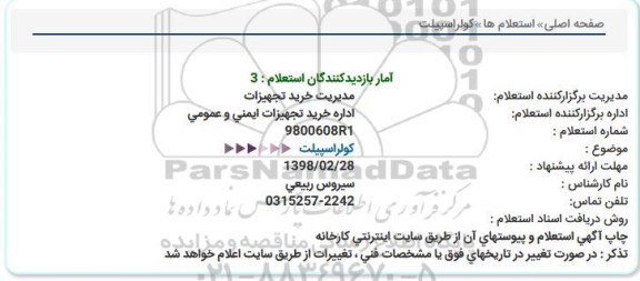 استعلام استعلام کولر اسپیلت 