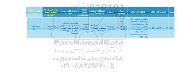 مناقصه, مناقصه خرید دستگاه GRIPPUL
