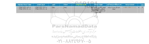 مزایده فروش 40 عدد باطری ups اسقاطی