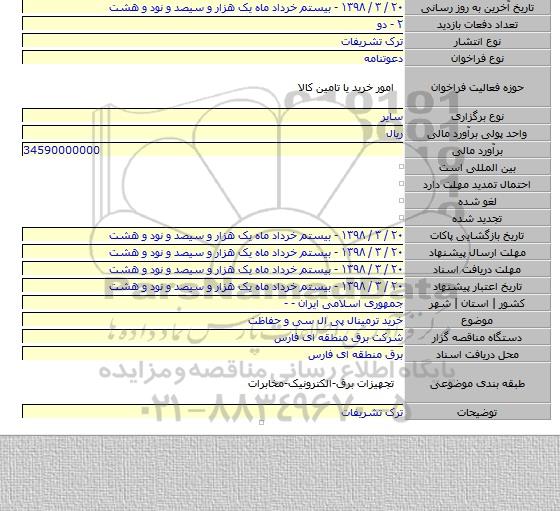 خرید ترمینال پی ال سی و حفاظت