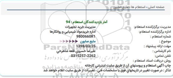 استعلام مایع صابون