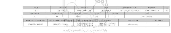 مزایده,مزایده زمین تجاری عرصه 48