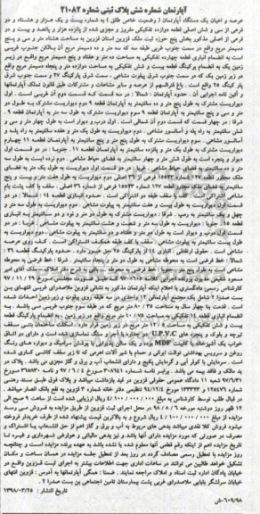 مزایده  مزایده یک دستگاه آپارتمان 80.35 مترمربع 