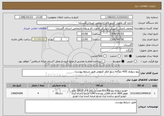 استعلام پژو سواری 405 دوگانه سوز صفر کیلومتر طبق شرایط پیوست