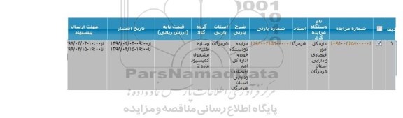 مزایده ،مزایده دو دستگاه خودرو