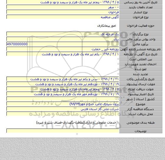 برون سپاری لامرد خنج و مهر(۹۸/۲۴)