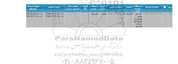 مزایده, مزایده اموال 