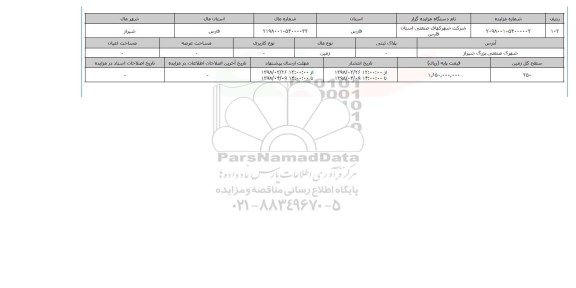 مزایده,مزایده زمین
