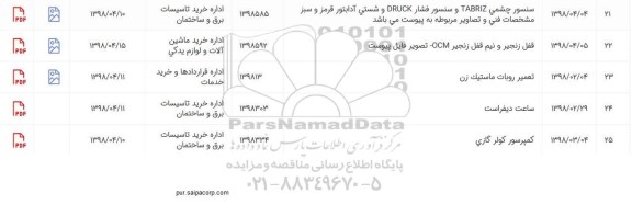 استعلام , استعلام ساعت دیفراست