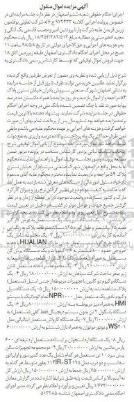 مزایده شیرینگ پک مستعمل- چرخ گوشت مستعمل