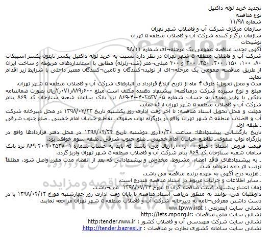 نسبت به خرید لوله داکتیل یکسر تایتون یکسر اسپیکات 