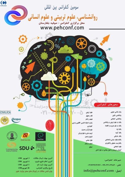 سومین کنفرانس روانشناسی ، علوم تربیتی و علوم انسانی 