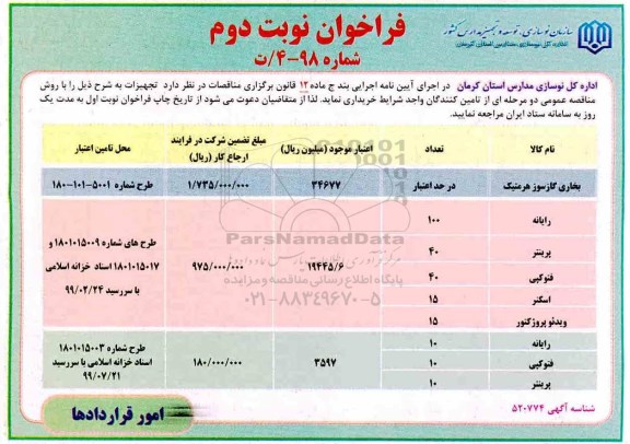 فراخوان بخاری گازسوز  هرمتیک