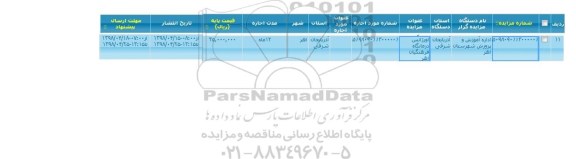 مزایده ، مزایده اورژانس درمانگاه