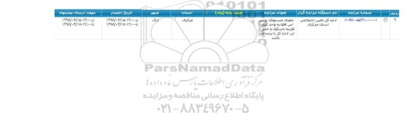 مزایده باطری مستهلک یو پی اس