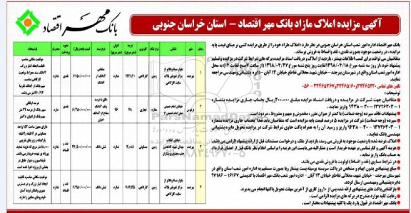 آگهی مزایده ،مزایده فروش املاک مازاد