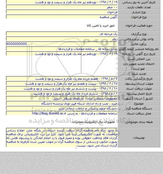 خرید ٬ نصب و راه اندازی شبکه فیبر نوری پردیسه دانشگاه