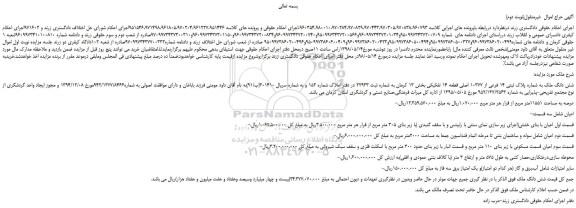 مزایده، مزایده فروش شش دانگ ملک به شماره پلاک ثبتی 14 فرعی از 10377 اصلی قطعه 14 تفکیکی (نوبت دوم)