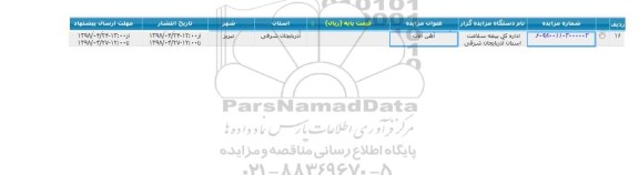 مزایده, مزایده آهن آلات