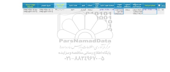 مزایده ، مزایده معدن نمک