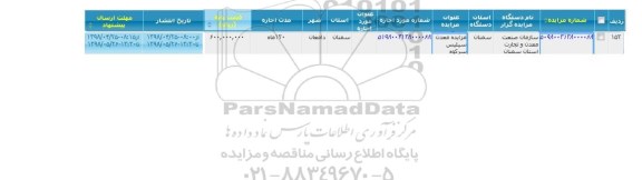 مزایده معدن سیلیس