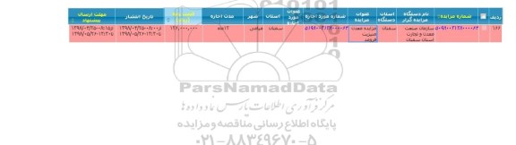 مزایده ، مزایده معدن منیزیت فرومد