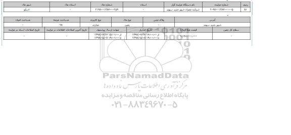 زمین تجاری عرصه 28