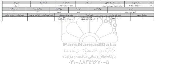 مزایده مزایده زمین تجاری عرصه 42