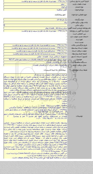 اجرای شبکه جمع آوری و نصب انشعابات فاضلاب در سطح شهر ملایر ۹۸/۱۶۳