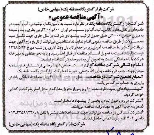 مناقصه تامین نکتار