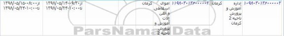 مزایده اموال اسقاطی و آهن آلات